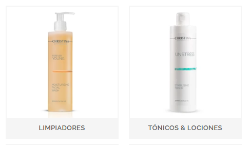 ejemplo de productos de christina cosmeceuticals