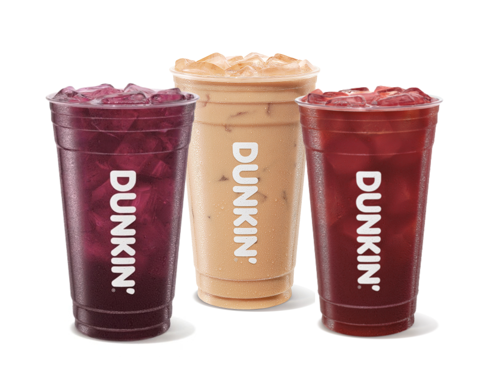 The Dunkin' Donuts Halloween menu resting on a white background