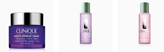 image showing some Clinique products