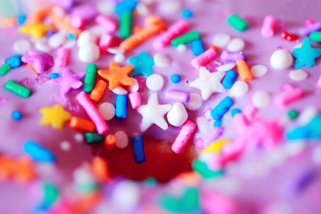 April Fools’ Day prank ideas: A doughnut covered in frosting and sprinkles