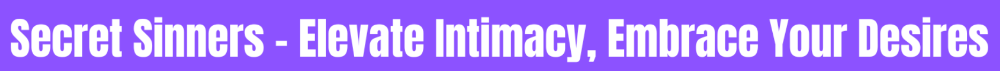 A banner from the Secret Sinners website.