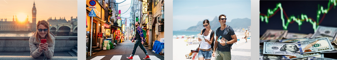 Places you can travel to when you exchange money with Travelex