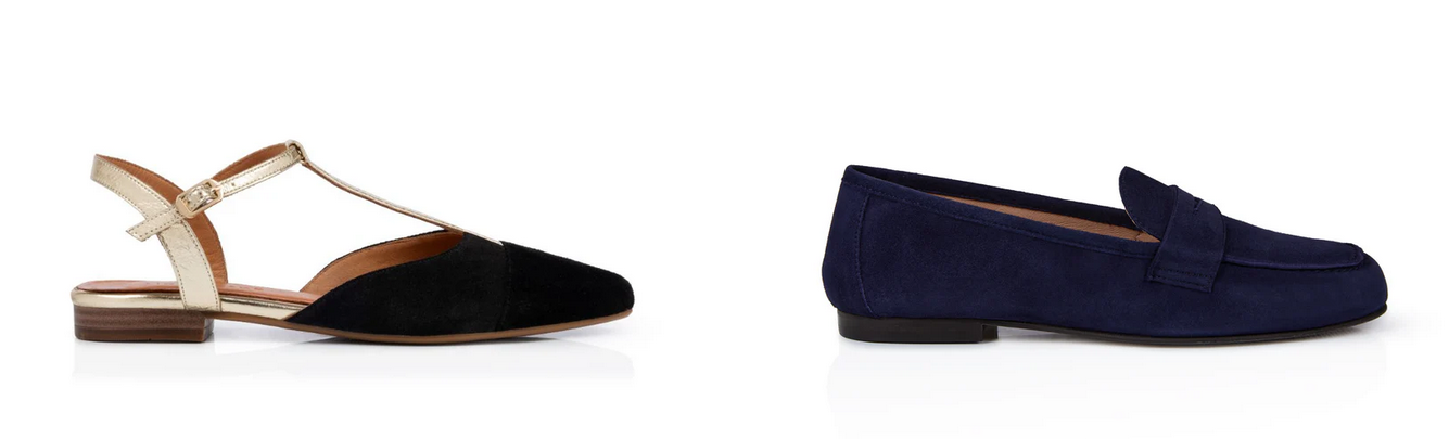 image showing examples of Air & Grace everyday shoes