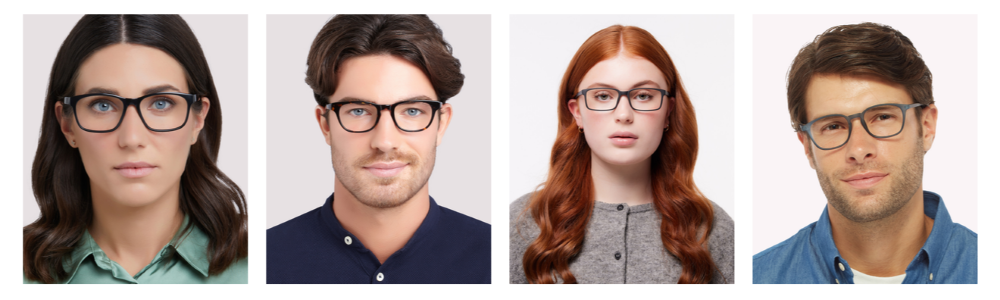 People wearing stylish prescription glasses from Glasses Direct