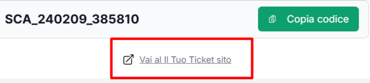 collegamento diretto al sito ufficiale Il Tuo Ticket dove poter inserire un codice sconto Il Tuo Ticket
