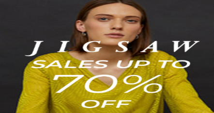 Jigsaw sales promoting up to 70% off