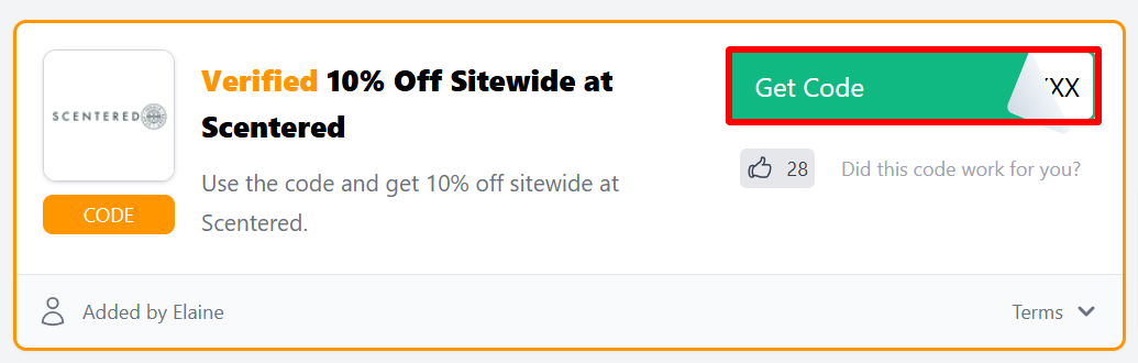 The Love Discount Vouchers page showing discount codes to use on your purchase