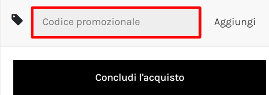 carrello del sito ufficiale Tagliapasta dove poter applicare un codice sconto Tagliapasta