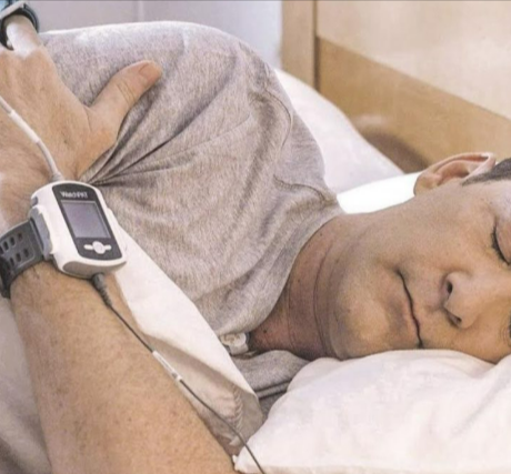 Sleep apnoea test monitoring for a Intus Healthcare consultation