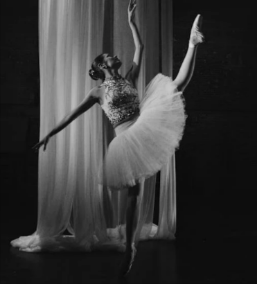A woman performing a set in Bloch pointe shoes