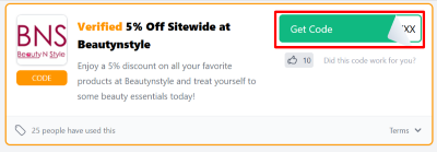 The Love Discount Vouchers page showing discount codes to use on your purchase