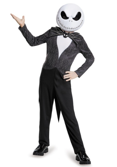 Best Halloween costumes for kids: A child wearing the Jack Skellington costume
