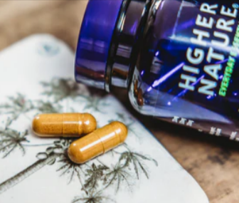 Higher Nature capsules from a bottle