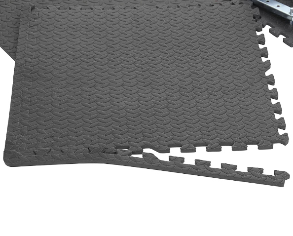 BiGDUG gym flooring: The BiGDUG Home Workout Set, Pack of 6 Interlocking Tiles