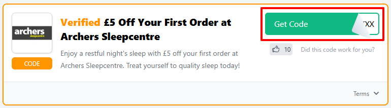 An Artificial Grass GB voucher code with "Get Code" in a red box.