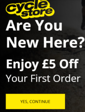 £5 discount on new customers