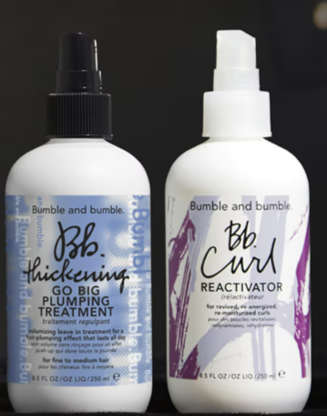The Bumble and bumble thickening and reactivator treatements