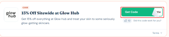 Get 15% off everything at Glow Hub and treat your skin displayed