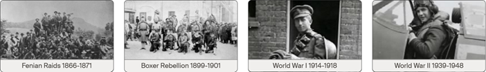 image showing some UK war timelines