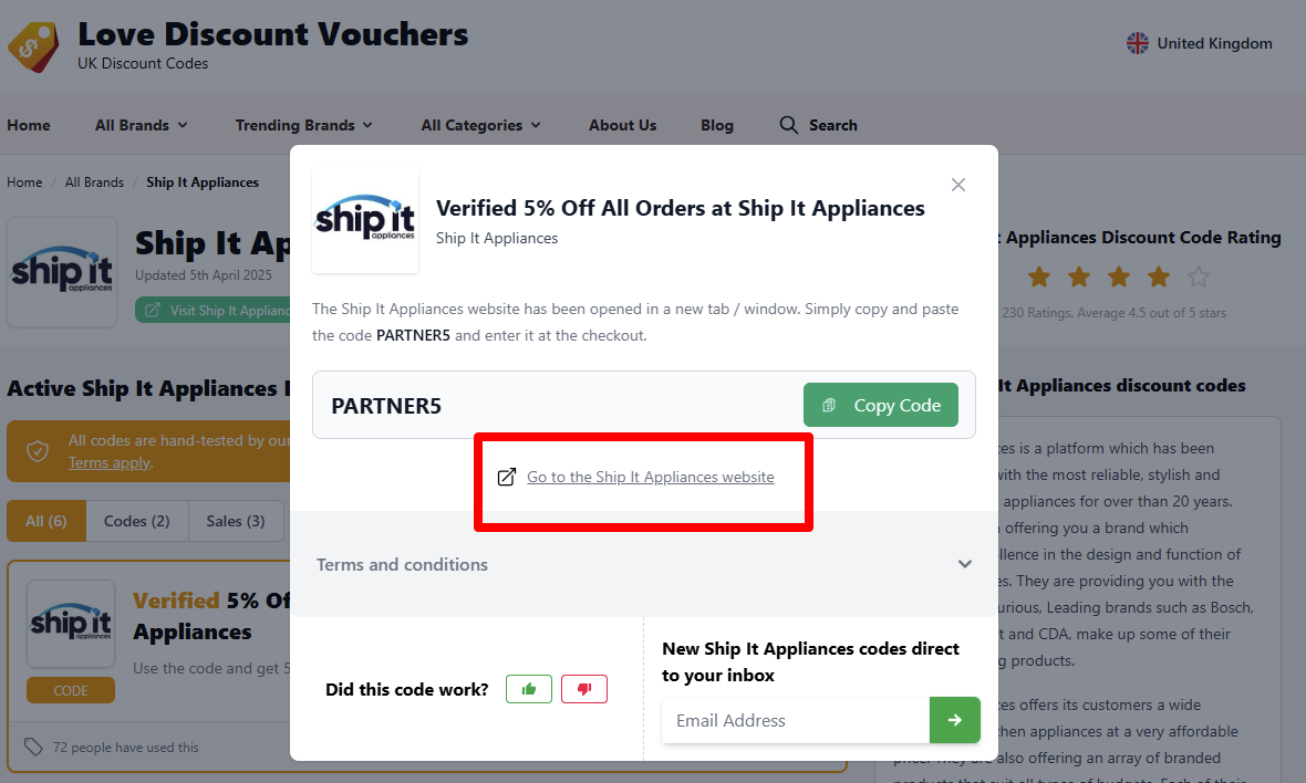 Visit Ship It Appliances website and start shopping
