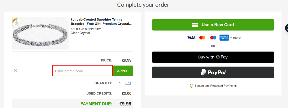 The Discount Experts checkout page with where to paste the Discount Experts voucher code in a red box