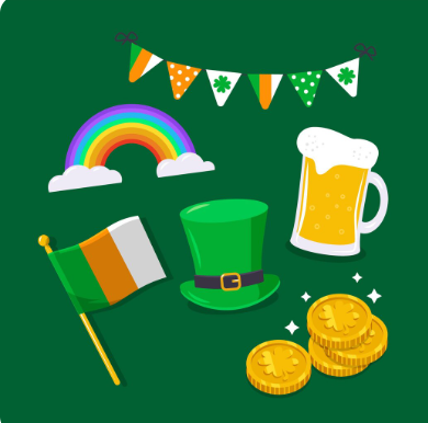 St. Patrick's Day themed celebrations from Love Discount Vouchers