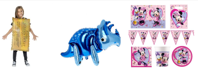 party decoration supplies and resorces for kid's theme parties