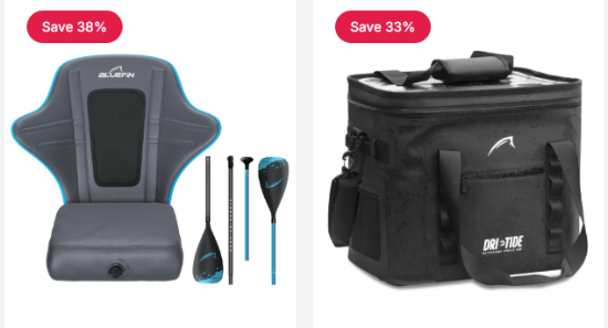 Bluefin SUP kayak and paddling accessories for UK customers