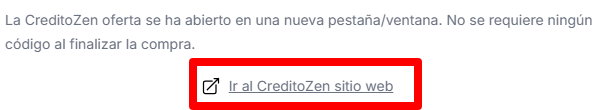 enlace de la web de creditoZen de love coupons