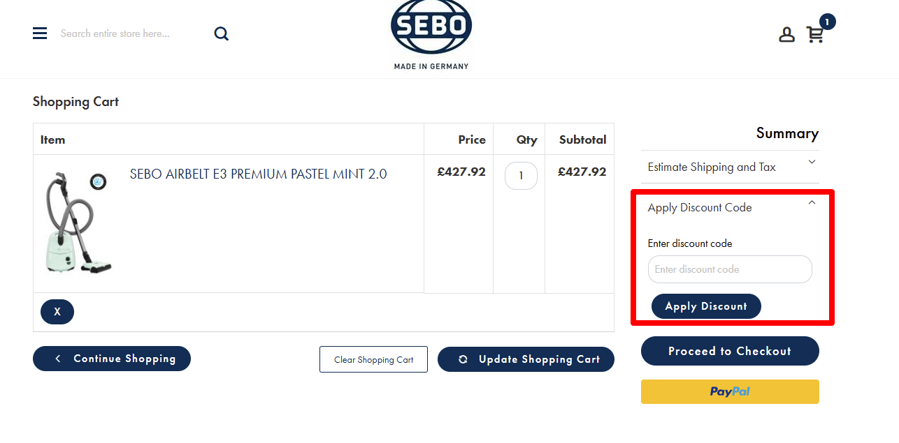 Enter your code and apply it to redeem your discount