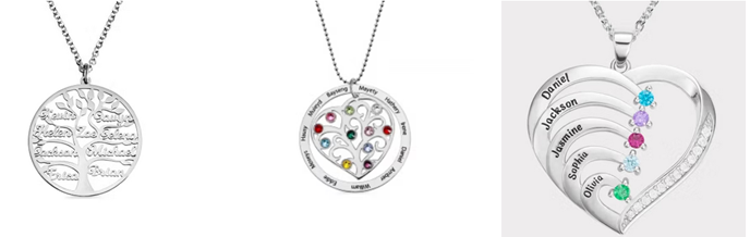 image showing some Getnamenecklace necklaces