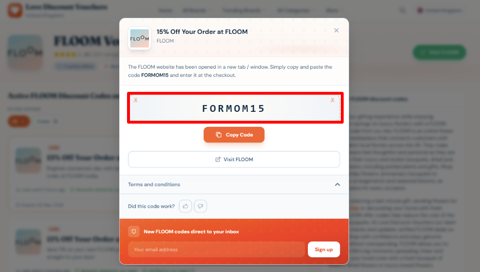 Copy your code to start shopping