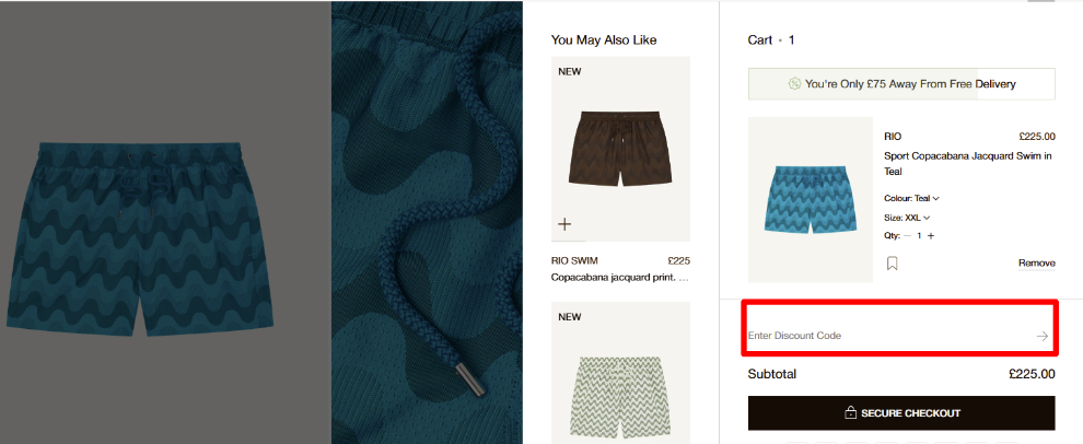 Paste your voucher code in the red box shown in the image below
