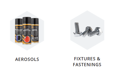 Shop for aerosols and fasteners using your discount code