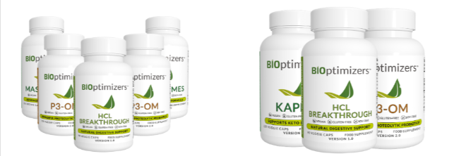 stack of Bioptimizers supplements used for an active lifestyle for individuals