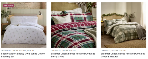 seasonal items are displayed on a white background