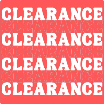 The Bargain Fox clearance banner from their website.