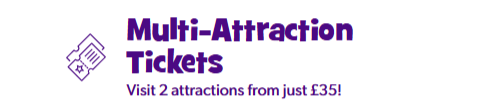 Cadbury World multi attraction ticket display discount