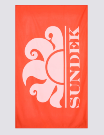 telo da mare di color arancione da poter acquistare grazie ad un codice sconto Sundek
