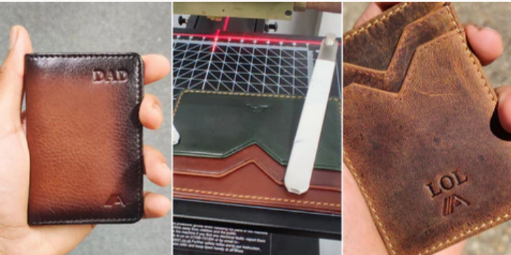 Personalised A-SLIM leather wallets and card-holders
