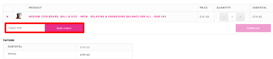 Paste your discount code and redeem your discount