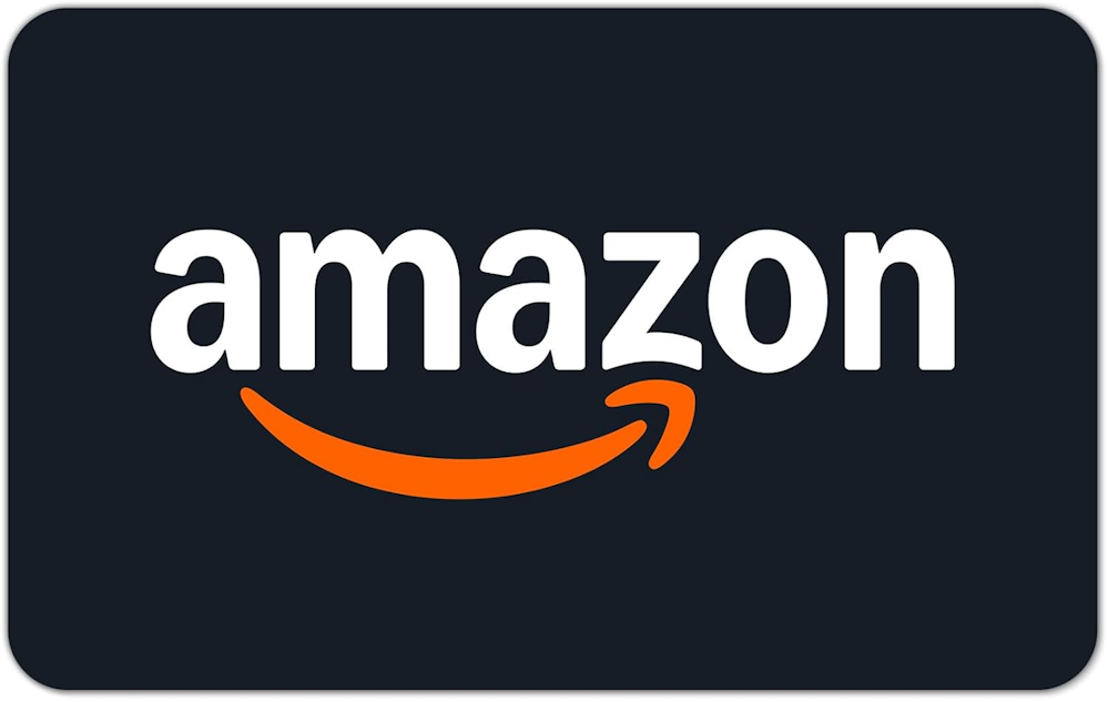 Das Amazon-Logo auf dunklem Hintergrund