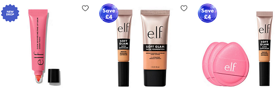 image showing e.l.f. Cosmetics makeup products