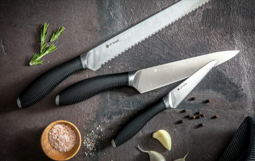 The CIRCULON kitchen knife chef, utility & paring 3-piece set 