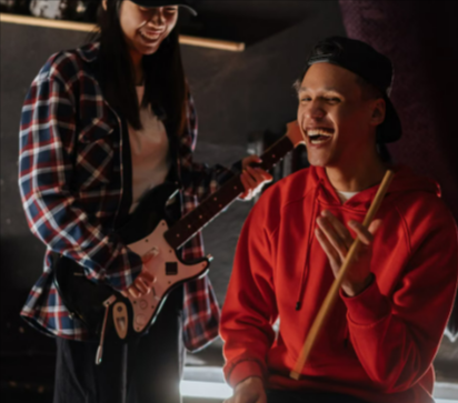 Musicians playing their musical instruments covered by the Insure4Music referral scheme