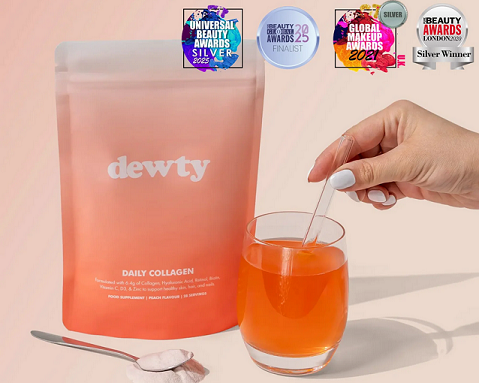image showing the Dewty Beauty collagen powder