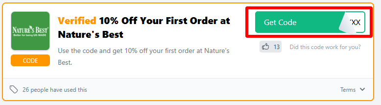verified 10% discount offer for your first order from Love Discount Vouchers