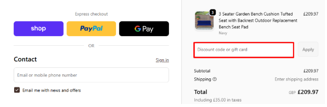 The highlighted box is where you paste your code