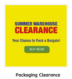 The clearance page banner from their website.