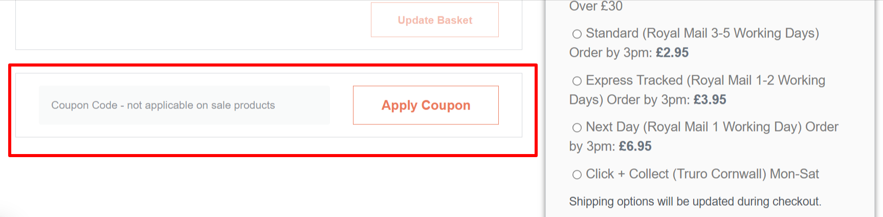 Scentstore promo code box for customers at Scentstore’ website